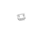 Micro USB 5p female SMT b type without post and shell legs 4 pin through hole type