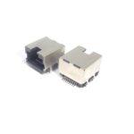 RJ45 8P8C SMT 1*1 PORT LCP BLACK-1174